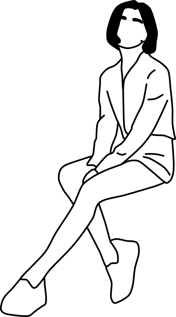 HUMAN SITTING FRONT 05