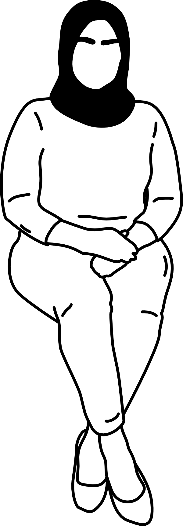 HUMAN SITTING FRONT 06