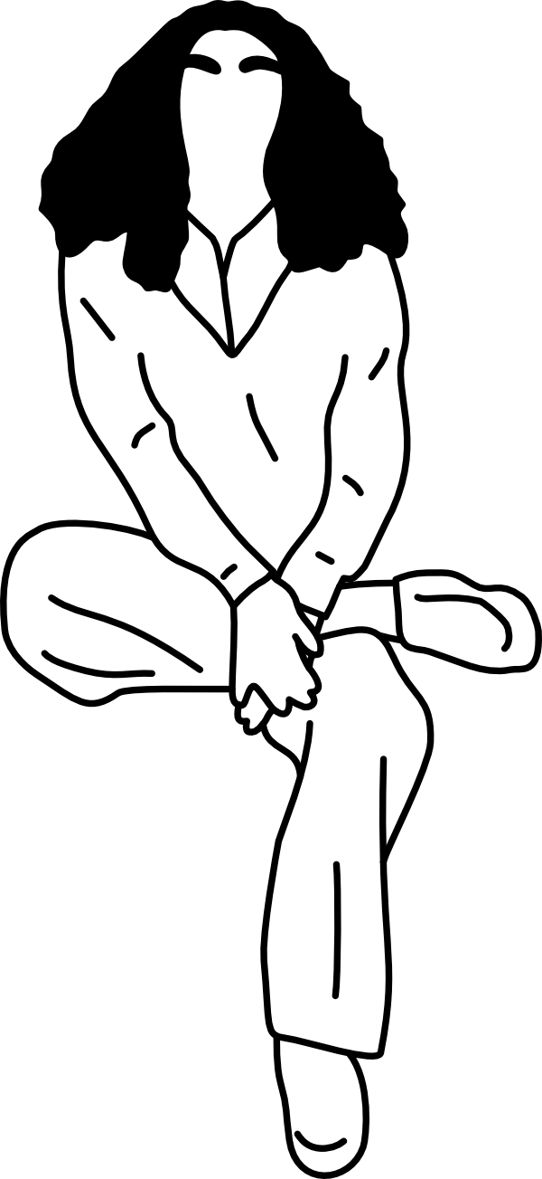 HUMAN SITTING FRONT 07