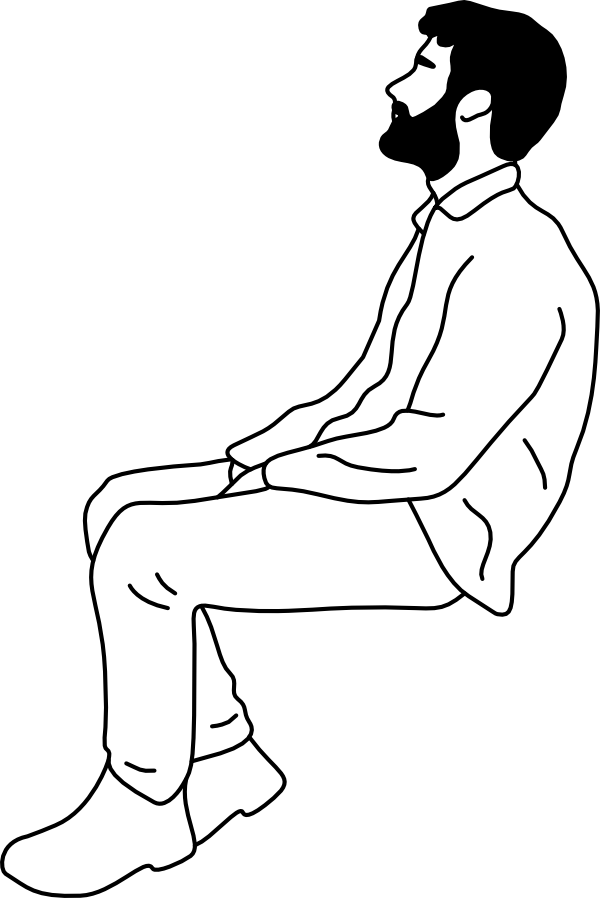 HUMAN SITTING SIDE 03