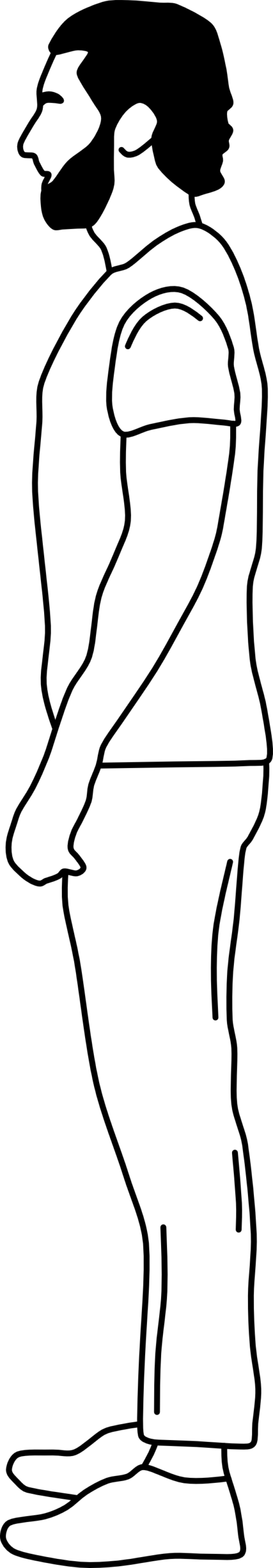 HUMAN STANDING SIDE 09